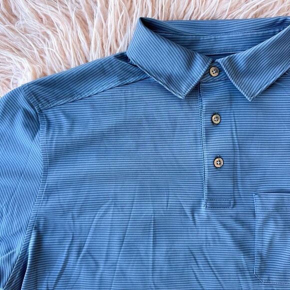 Striped Performance Polo - Picture 2 of 5